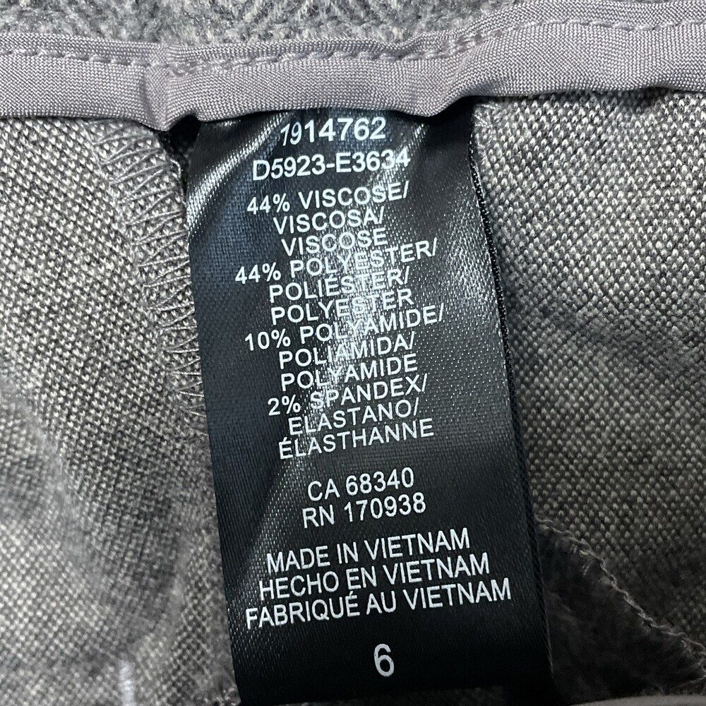 Hilary Radley Women's Size 6 Dress Pants Gray Viscose Blend H0895 - Picture 7 of 8